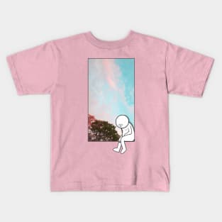 WhiteBoi Framed: Deep Thought Kids T-Shirt